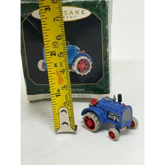 VTG Hallmark Keepsake Ornament 1999 Antique Blue Metal Tractor Collectors Series - Picture 4 of 5